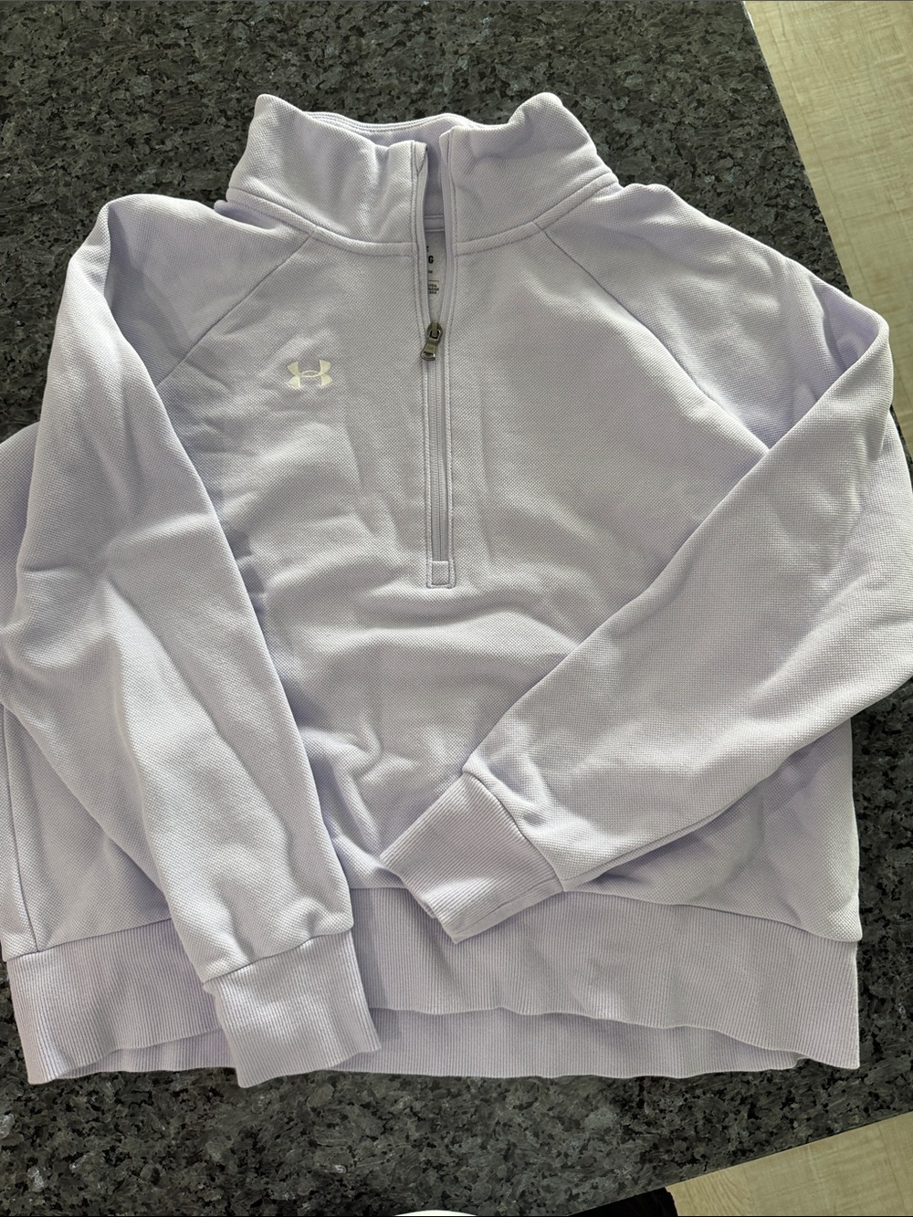 Under Armour Women's Light Lavender Quarter-Zip Cowl Sweater